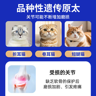 派迪诺（PAIDINUO）宠物猫咪鲨鱼软骨素颗粒氨糖补钙猫用软骨素幼猫老年猫关节损伤