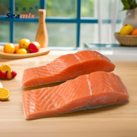 禧美海产 冷冻三文鱼块 1kg