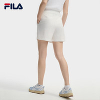 FILA杨幂同款|斐乐女装梭织短裤2025夏季时尚宽松凉感三分裤 云白-WT L 170/70A/L