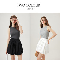 范思蓝恩工装a字半身裙女夏季2024新款高腰美式热辣花苞短裙12908