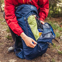 格里高利 ZULU探迹 男子透气轻量运动户外徒步旅行登山包双肩包 光晕蓝 35L M/L