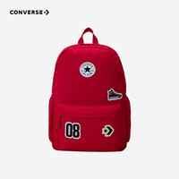 匡威(Converse)匡威书包2025双肩包初中男女童背包休闲书包 学院红 M【30*11.5*44cm 约15L】