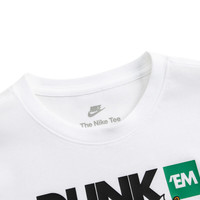NIKE 耐克童装炸鸡图案短袖T恤夏季男女童柔软轻薄儿童抗皱短袖上衣