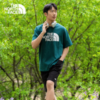 北面（The North Face）短袖T恤男户外宽松舒适印花半袖短袖|25年春夏86PS 6GI/绿色 XL /180