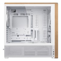 联力 支持360水冷 中塔机箱 风扇 磁吸滤网  白色