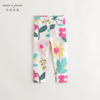 MARC&JANIE马克珍妮女童弹力运动打底瑜伽裤儿童裤子春秋550518 花与果【550518】 100 cm（身高94-103cm）
