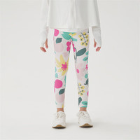 MARC&JANIE马克珍妮女童弹力运动打底瑜伽裤儿童裤子春秋550518 花与果【550518】 110 cm（身高104-113cm）