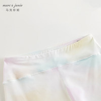 MARC&JANIE马克珍妮女童弹力运动打底瑜伽裤儿童裤子春秋550518 水彩满印【550518】 130 cm（身高124-133cm