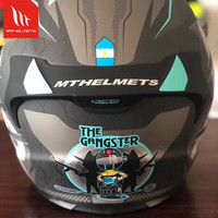 MT HELMETS西班牙MT碳纤维头盔男女通用个性摩托车全盔机车赛车超轻四季头盔 嘉柏利碳纤(透明镜) XXL(58-59cm)