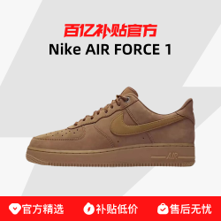 NIKE 耐克 Air Force 1 '07 Wb Af1 男子运动板鞋 CJ9179-200 棕色