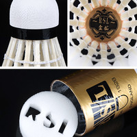 RSL亚狮龙羽毛球金龙银龙玉龙飞行稳定耐打比赛训练球 RSL金龙 一筒12只装【77速】