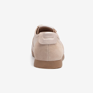 拔佳（Bata）休闲鞋女春商场新款牛皮通勤百搭复古德训运动鞋ACO23AM4