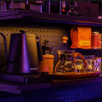 安善五金洞洞板置物架墙面免打孔落地书架立式货架出租屋少女电竞桌房 黑106CM单电竞架+100电竞桌 高190CM/单架3层4背/双架6层8背