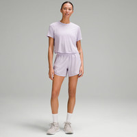 lululemon丨Ultralight 女士运动轻盈版及腰T恤速干芯吸 LW3HKVS 苍空紫 XL /12