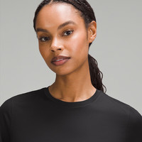lululemon丨Ultralight 女士运动轻盈版及腰T恤速干芯吸 LW3HKVS 黑色 M /8