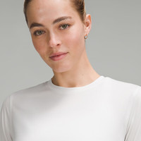 lululemon丨Ultralight 女士运动轻盈版及腰T恤速干芯吸 LW3HKVS 浅蒸汽灰 XL /12