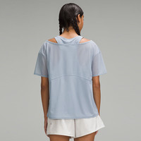 lululemon丨Tank-Top 女士假两件短袖 T 恤 LW3IF4S 水泥蓝 XS /4