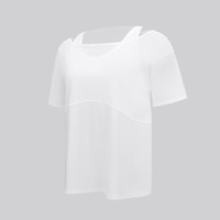 lululemon丨Tank-Top 女士假两件短袖 T 恤 LW3IF4S 白色 XS /4