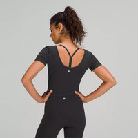 lululemon 丨 Align™ 女士运动 T 恤 LW3FBMS 黑色 10