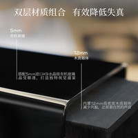 聆客（Lingke）T5山鸣音箱【CAIA HiFi金音】高保真有源发烧音响 家庭影音TWS无线立体声蓝牙音箱 红色落地支架套餐