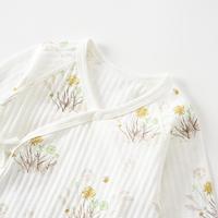 婴儿连体衣夏季薄款新生儿宝宝纯棉衣服哈衣爬服三件套