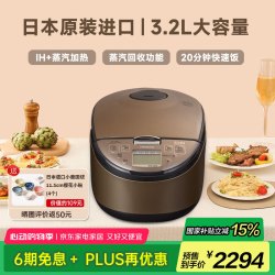 HITACHI 日立 RZ-G10EC日本IH压力3~4人多功能电饭煲 琥珀棕双11好价