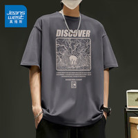  JEANSWEST/真维斯 纯棉 男士短袖T恤