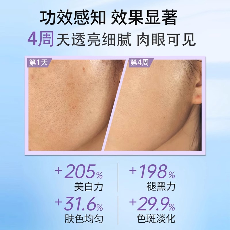  BEYOANE/必扬 左旋VC 美白淡斑精华修护套装  烟酰胺精华液（1盒*30支），防晒补水组合装，30天美白淡斑反黑修护套装，60天美白淡斑反黑修护超值套装