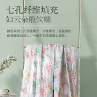 富安娜 夏凉被子可水洗空调被七孔抑菌纤维被双人夏季被芯3斤230×229cm