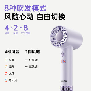  SUPOR/苏泊尔 EHDH-H720D 13亿负离子护发 吹风机  紫色