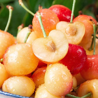 梓颐黄蜜樱桃车厘子【空运】山东/大连黄水晶甜黄樱桃新鲜水果礼盒装 3斤(净重) 高品质果