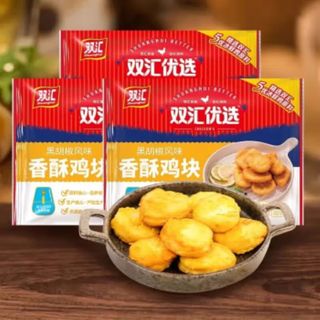 双汇（Shuanghui）鸡米花黑椒鸡块冷冻半成品空气炸锅食材炸鸡排薯条商用小吃零食 【黑椒鸡块】320g*1袋