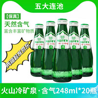 五大连池 quanshan 泉山 含气矿泉水原味248ml*20瓶