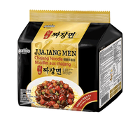 八道韩国御膳炸酱面韩式杂酱面拌面酱韩式方便面拌面速食 八道御膳炸酱面4连包