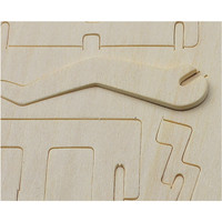 齐峰3d立体拼图积木玩具摆件模型儿童成人木质积木拼装插手工diy 福特号