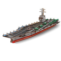 齐峰3d立体拼图积木玩具摆件模型儿童成人木质积木拼装插手工diy 福特号+辽宁舰