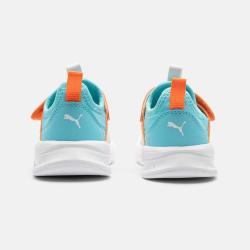 PUMA 轻便透气 儿童运动鞋 灰色-橘色-彪马白-蓝绿色 31