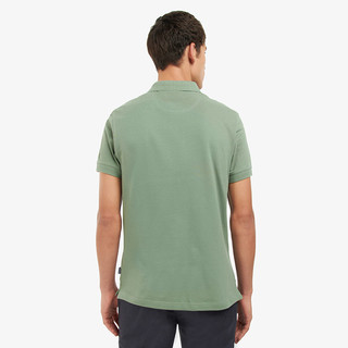 Barbour Blaine男士春夏英伦风休闲舒适穿棉短袖POLO衫 白色