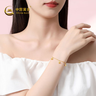 中国黄金S925银铃兰花手链女花朵手饰O字链守护幸福百搭520 【银本色】铃兰花手链