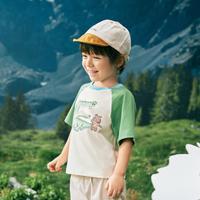 【撞色纯棉】儿童男童童装短袖T恤2024夏装上衣宝宝小童