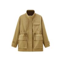 【撞色风衣】秋街头潮流常规女式风衣