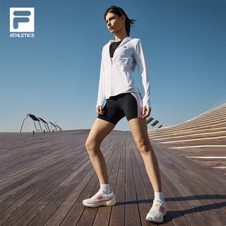 FILA 斐乐女装外套2025夏轻薄运动凉感防晒衣女UPF500+ 玉石白-WT XL 175/92A/XL