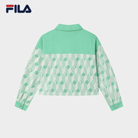 FILA/斐乐 撞色拼接 女士针织长袖外套