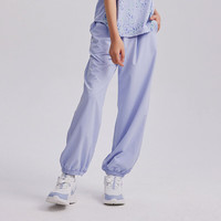 安德玛（Under Armour）童装舒适速干运动裤儿童灯笼裤女大童宽松休闲裤242209091 浅紫 170