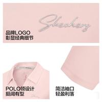 【黑科技冰氧吧】25年夏精致V领女式POLO衫短袖t恤女短款