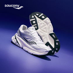 saucony GUARD 2K休闲舒适男子训练缓震跑鞋运动鞋 深灰银灰
