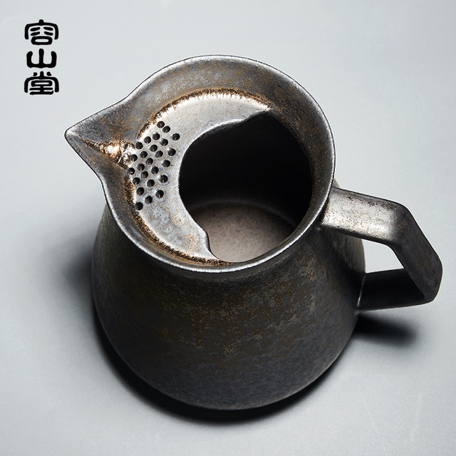 容山堂 鎏金釉花茶壶 501mL 瑞鹤呈祥金斑