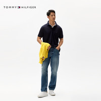 Tommy Hilfiger【轻柔感】夏季男装珠地网眼商务休闲短袖T恤翻领POLOJA568 2XL （：180-200斤） 【经典百搭】藏青色FAP