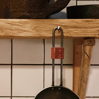 铁娃公社泼油锅锻打铁锅熟铁锅小锅不粘锅 泼油锅手柄皮套