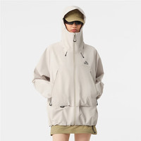 伯希和山壳硬壳冲锋衣男女同款2025秋冬户外防风外套防水 米白色（男女同款） S（116-130斤）